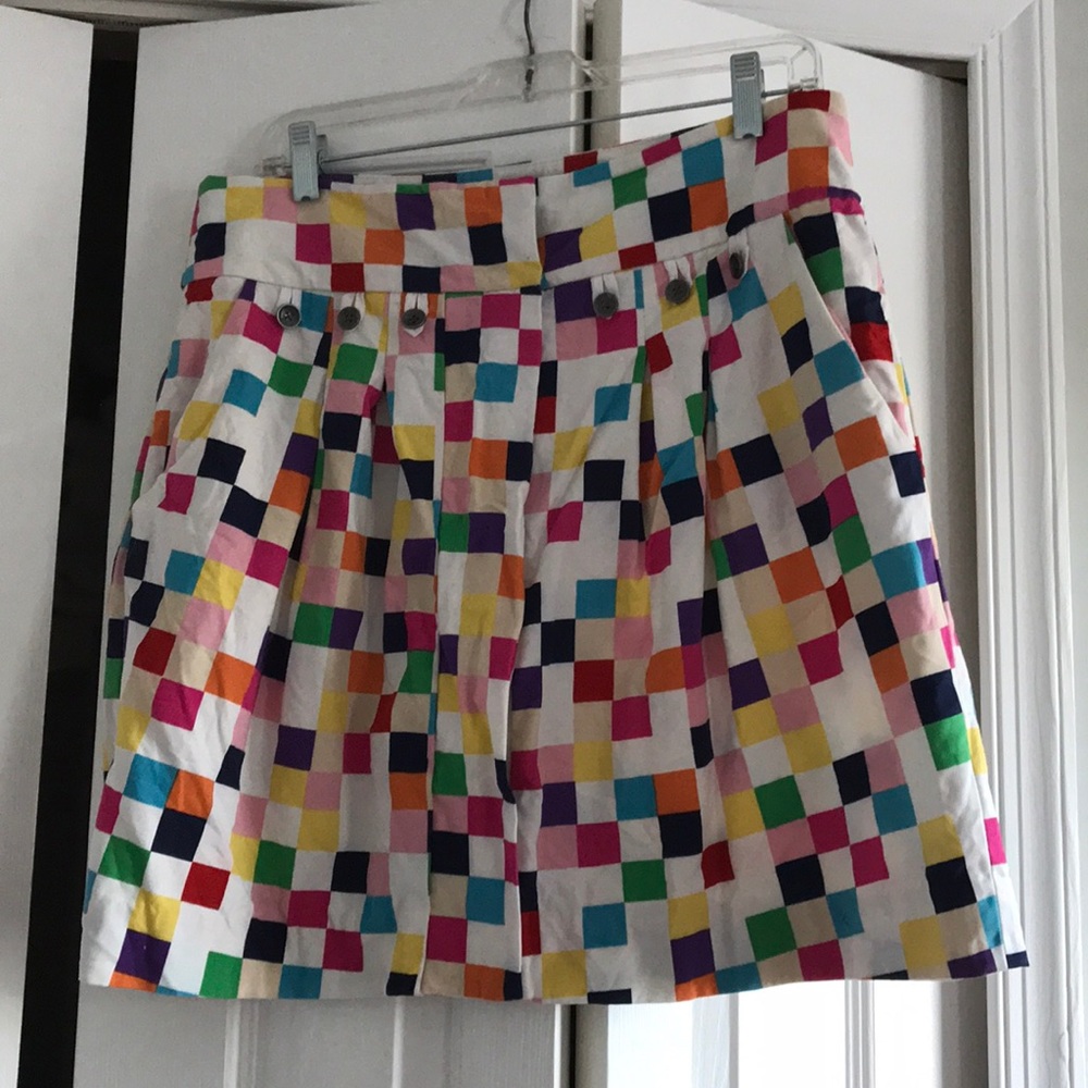 Anthropologie Color Block Skirt